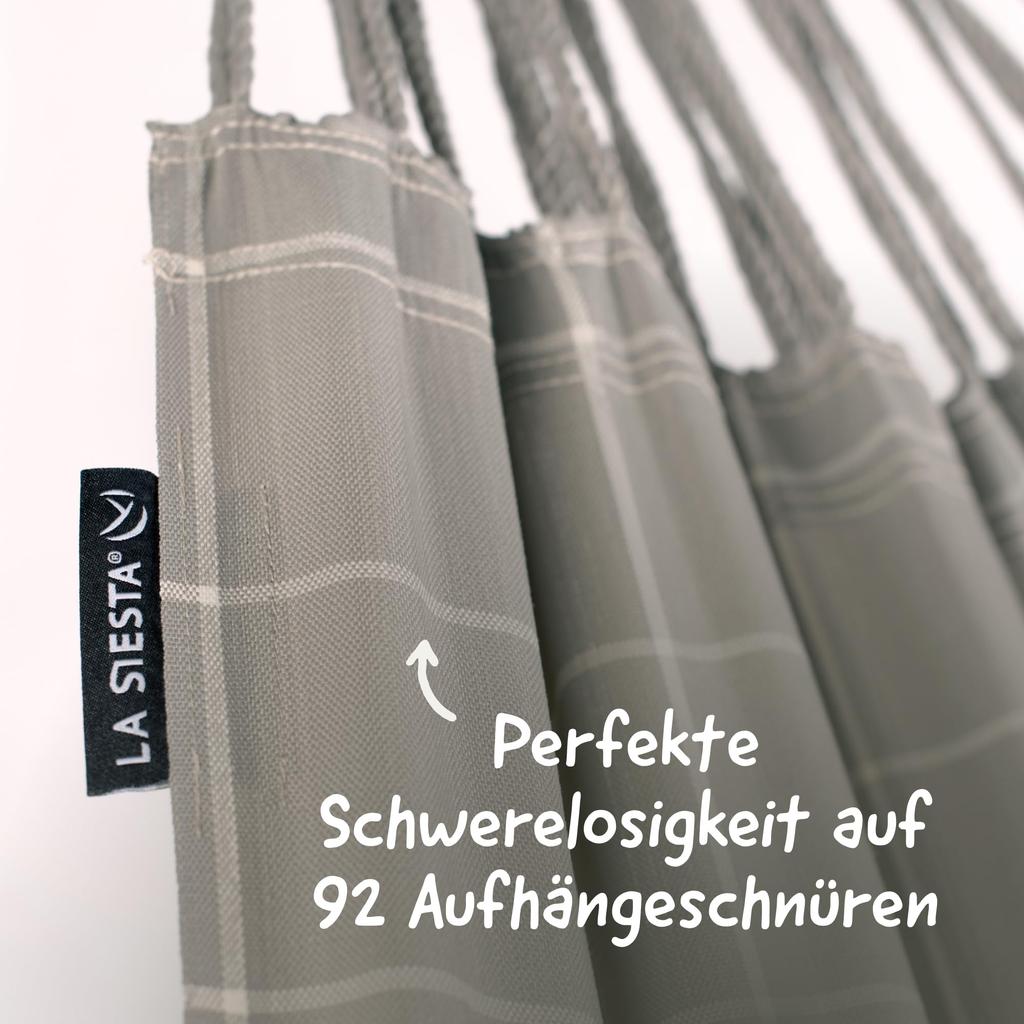 La Siesta Hammock Family Size Brisa for People Outdoor Camping Indoor Family Almond Classic Hammock Brisa Kingsize Almond [La Siesta] 1-3 BRH18-W6