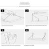 Black Floating Wall Shelves With Durable Metal Brackets Large Storage For Bedroom Living Room Home Decor
