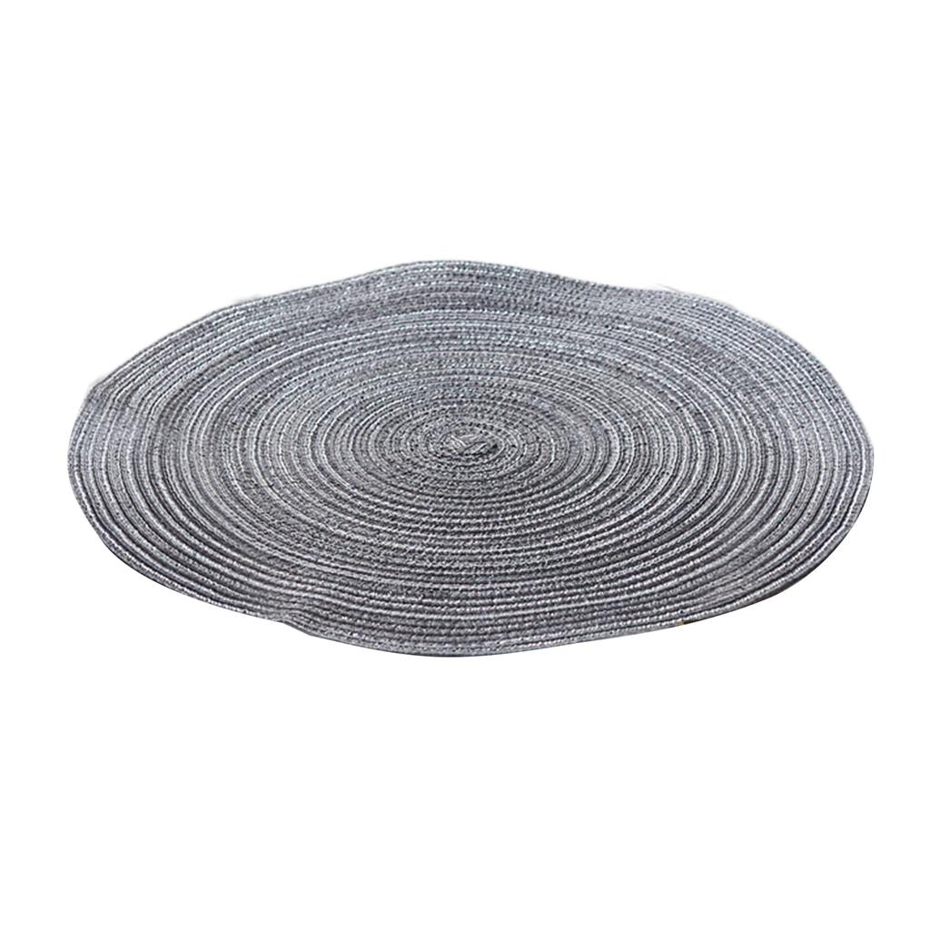 Elegant Set of 6 Handmade Round Placemats in Woven Design Functional and Stylish Addition to Any For Dining Area