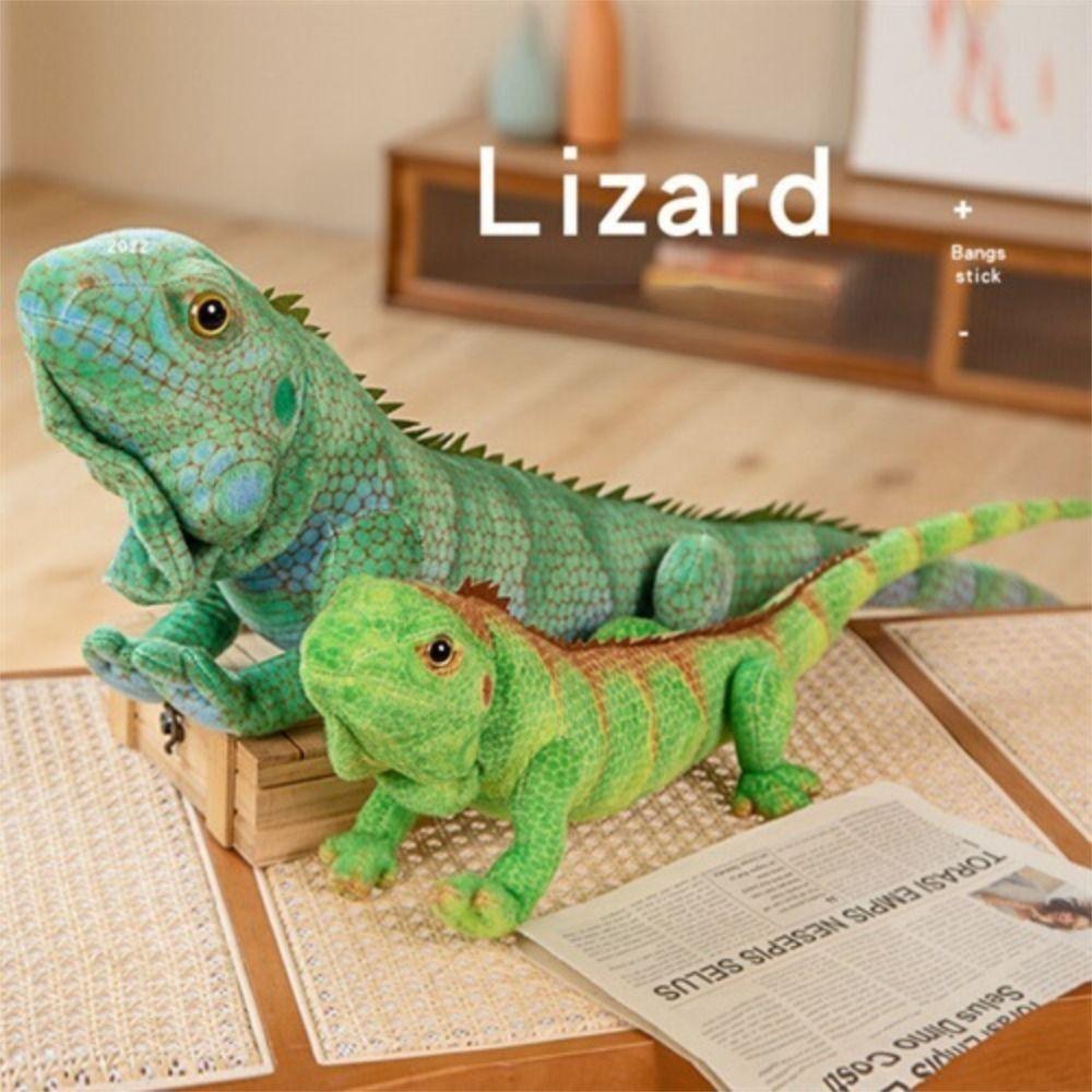Simulation Plush Mane Lizard Wild Reptile Stuffed Lizard Doll Lizard Plush Toy  Kids Toy