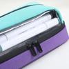 Canvas Stationery Bag Multi Layer Makeup Storage Bag Fashion Pencil Case  Student Writing