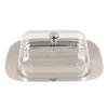 Stainless Steel Butter Box with Lid Airtight Butter Dish for Countertop Fridge Butter Keeper Tray for Cream Cheese