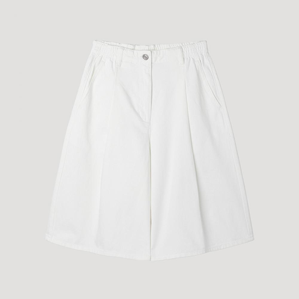 

[She S miSS] One Tuck Bermuda Denim Half pantS SSmSpp22020 Ow off-white/55