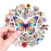 1030Pcs Kawaii Butterfly Plants Colored Pvc Adhesive Stickers Aesthetic Diy Phone Laptop Luggage Skateboard Graffiti Decals