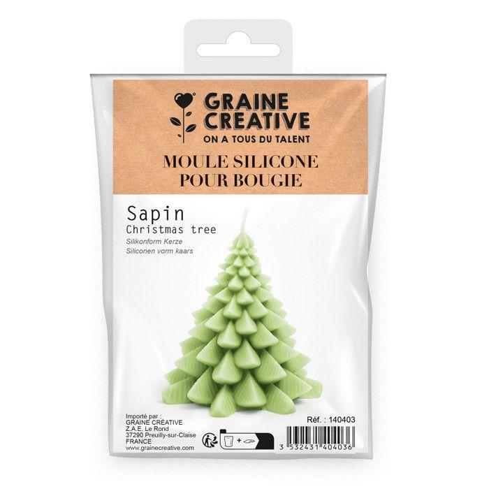 Silicone Mold for Candle Plaster or Resin Fir 8.5 Cm