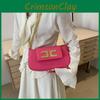 Trendy French Style Women's Crossbody Chain Bag In Chic Black Khaki Blue White Pink Colors