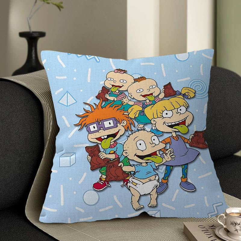 Cartoon Funny R-Rugrats Pillow Gift Home Office Decoration Bedroom Sofa Car Cushion Cover Case 45X45