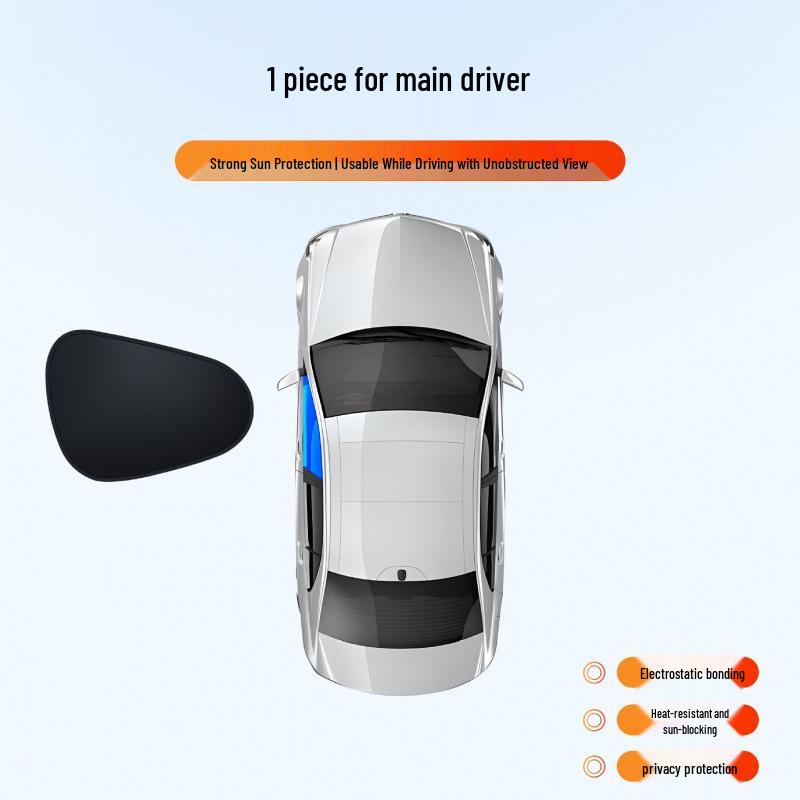 

Universal All-Season Electrostatic Sunshade for Cars - Foldable Windshield Sun Blocker with Heat Insulation.