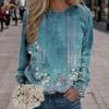 New Women's Sweater Spring and Autumn Fashion 3D Casual Crew Neck Sweater Loose Coat