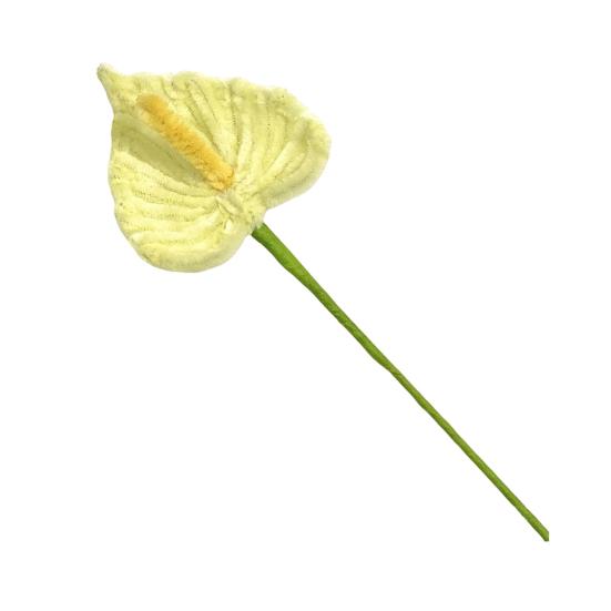 

Finished Pipe Cleaners Flower Craft Handmade Artificial Calla Lily Flower for Mother s Day Birthday Wedding Home Decor жовтий