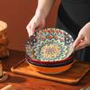 Handmade Ceramic Dinnerware Set Boho Moroccan Style Multicolor Gift Set Plates & Bowls Colorful Ceramic Plates