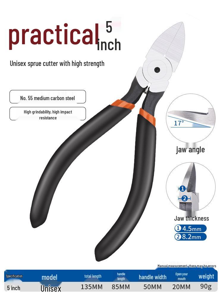 High Hardness Chrome Vanadium Alloy Steel Pliers: Water Mouth, Cutting, Wire, Side, Diagonal Cutters for Industrial Use.