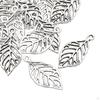50 Pack Leaf Charms, Hollow Pendants, Alloy, Connectors, DIY Crafts, Decoration, Exquisite