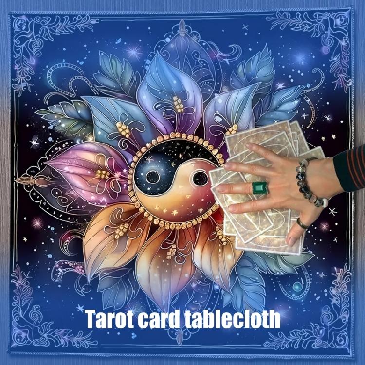 Flower Disk Pattern Astrology Tablecloth Tarots Divinations Tablecloth Altars Cloth Divinations Board Game Accessory