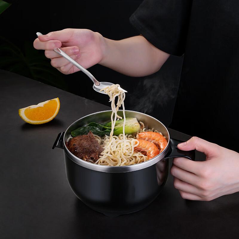 Ru Han Creative 316 Stainless Steel Instant Noodle Bowl & Lunch Box Set