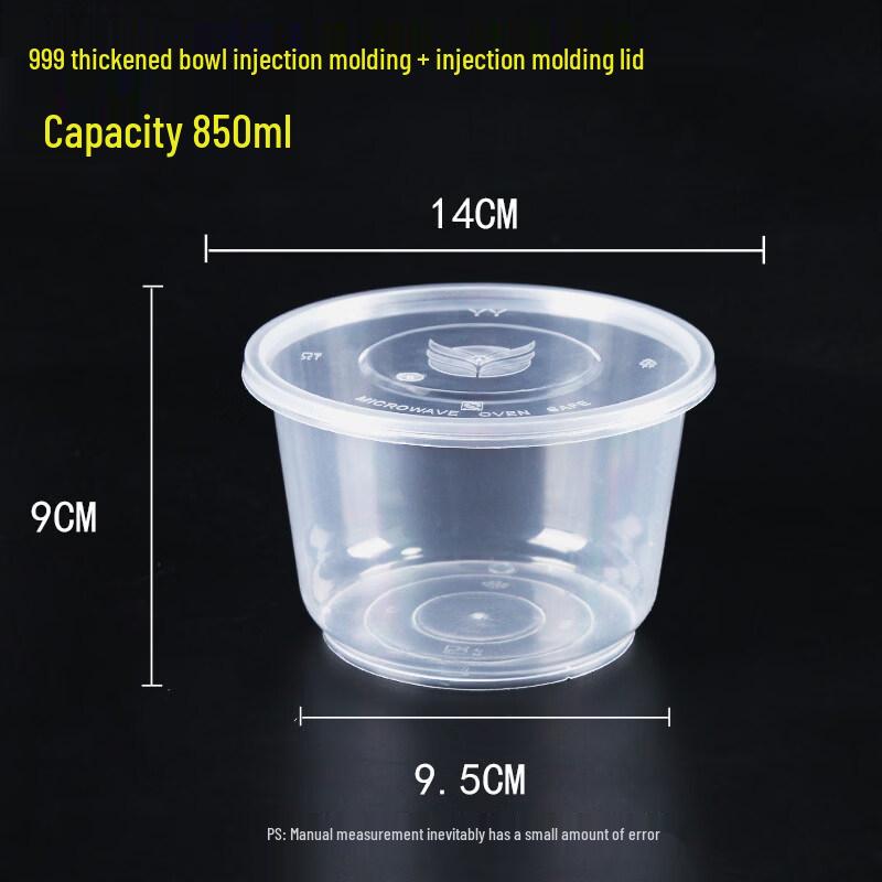 Yuzhuxun Disposable Plastic Takeaway Bowls