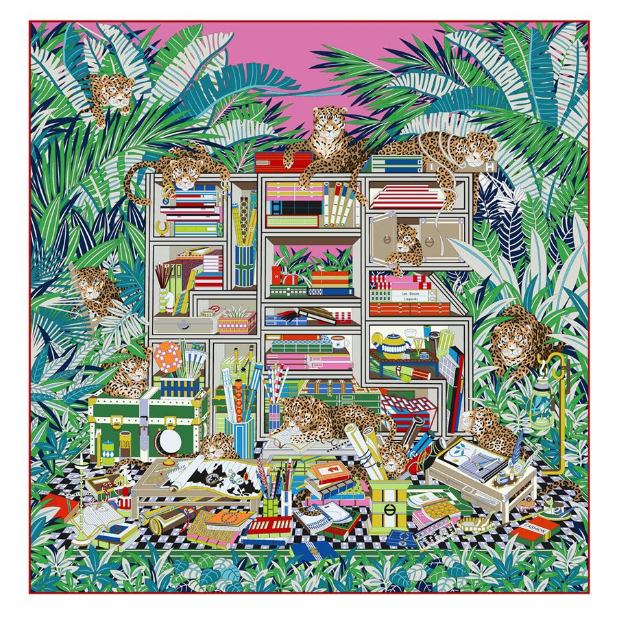 

Silk Scarf Women Toolbox Print Square Scarves Head Echarpes Silk Foulards Femme Wraps Beach Shawl Bandana Lady Hijabs 90CM 90CM x 90CM