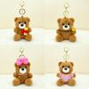 Plush Bear Cute Pendant Keychain Accessory Stuffed Doll Decoration Kids Gift