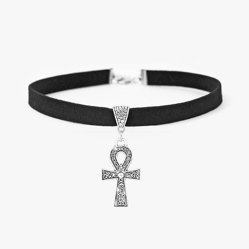Versatile Ankh Cross Pendant Necklace: European & American Style Boutique Clavicle Chain