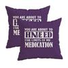 I Don'T Have Attitude Personality Pillowcasezipper Design, Decorative Pillowcase, 45X45 Cm Pillowcase