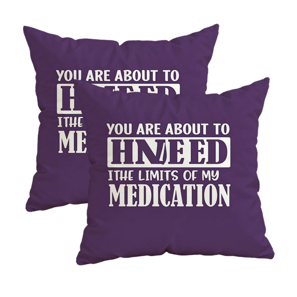 I Don'T Have Attitude Personality Pillowcasezipper Design, Decorative Pillowcase, 45X45 Cm Pillowcase