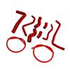 Silicone Radiator coolant Hose Fit For Suzuki SV 650 SV650 2016-2025 Red