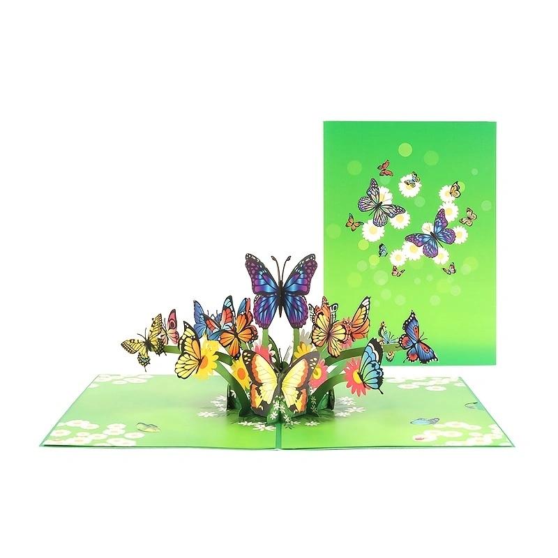 Vibrant 3D Pop-Up Greeting Card - for Birthdays, Teacher Appreciation Day, Thanksgiving, Anniversaries,Weddings,and Mother s Day M