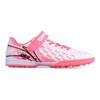 Li Ning Professional Comfortable Low Top Kids Football Shoes Fluorescent Pink Kids Football Shoes YKGU010-17