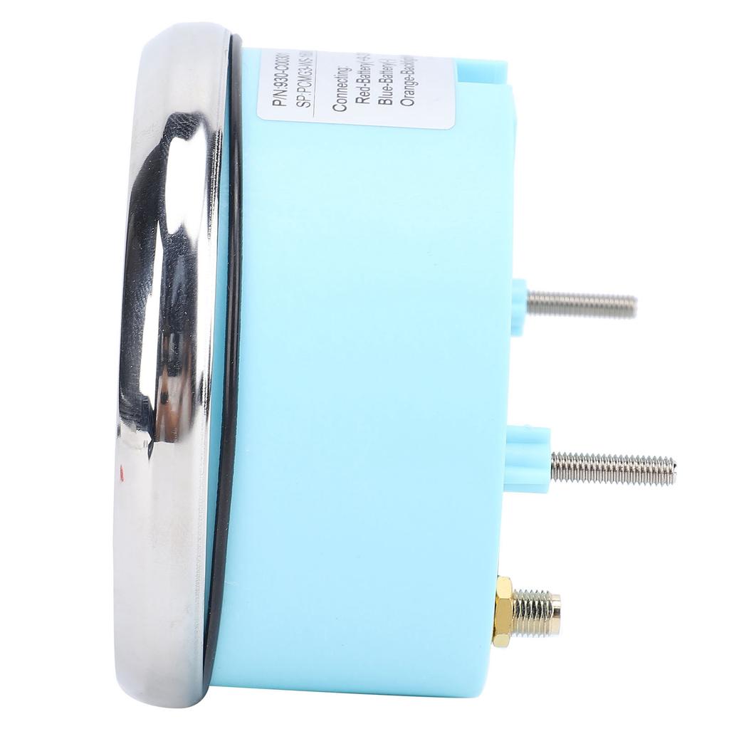 Tachometer Gauge Pointer and LCD Digital Display 85mm Step Motor RPM Meter with Backlit Black Dial Silver Bezel for Car