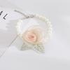 Pet Lace Pearl Collar: Plush Cat Necklace & Cute Dog Saliva Towel