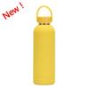 Double-Layer Stainless Steel Vacuum Insulated Travel Mug With Carrying Handle - 500ml Portable Outdoor Water Bottle