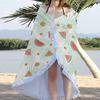 AuroraX Outdoor Round Printed Beach Blanket, Boho Tassels, Sandproof & Quick-Drying (60