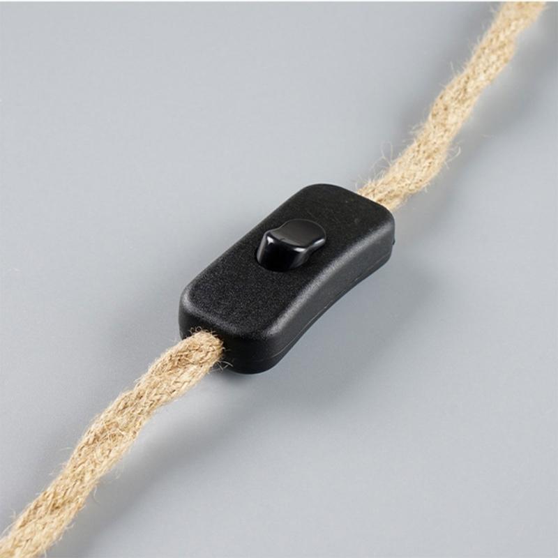 Screw in Lamp Cable with Switches 4.5m Modern E27 Threaded Light Cord Artistic DIY Lighting Cable 110-250V for DIY