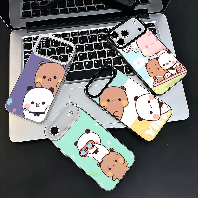 Bubu Dudu Cartoon Cute Soft Phone Case for iPhone 15 16 17 Pro Max 17Air 16E 14 Plus 13 12 Mini Shockproof Cover Back Shell