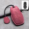 Leather Car Key Case Cover for Ford Edge Fusion Mustang Explorer F150 F250 F350 Ecosport Edge S-MAX Ranger for Lincoln Mondeo