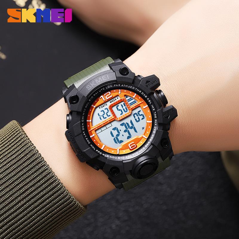 Men's Electronic Watch Multi-functional Luminous Waterproof Sports Electronic Watch Student Youth Watch