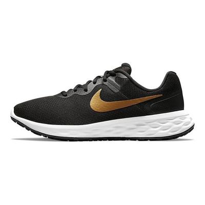 Revolution 6 Black Metallic Gold Men Sneakers White DC3728-002