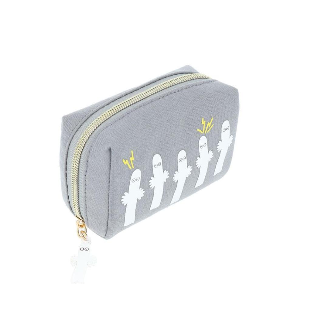 Sunstar Stationery Moomin Pouch Design cu Puf 2025 Vară Hattifattener Gri S2336456