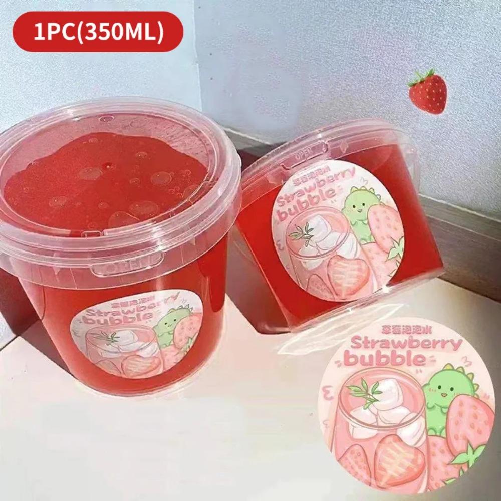 Super Large Box Slime Toy Soft Jelly Clay Fake Water Non Stick Milk Bucket Toy Handmade Squeezing Srtess Relief Toy Adults Kids