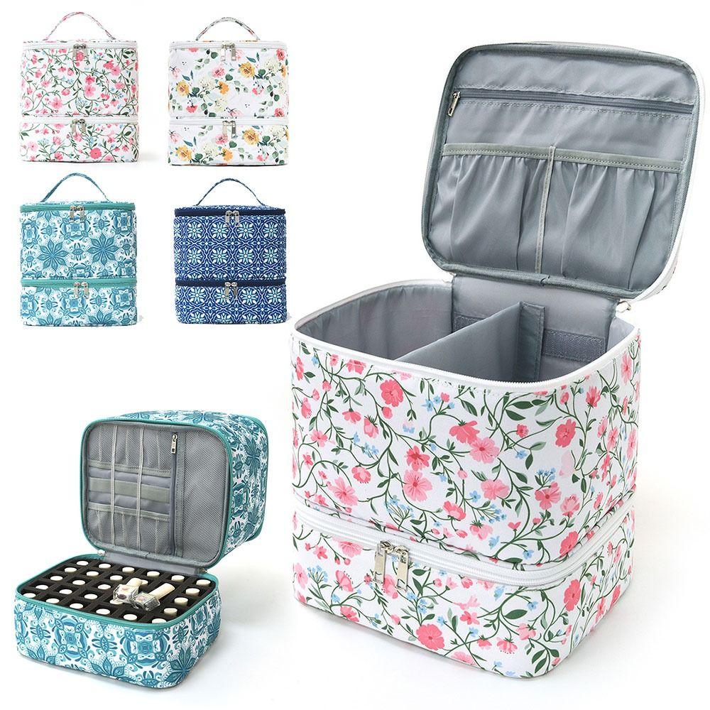 New Double-layer Nail Polish Storage Bag Large-capacity Multi-function Cosmetic Bags Nail Care Tool Storage Box