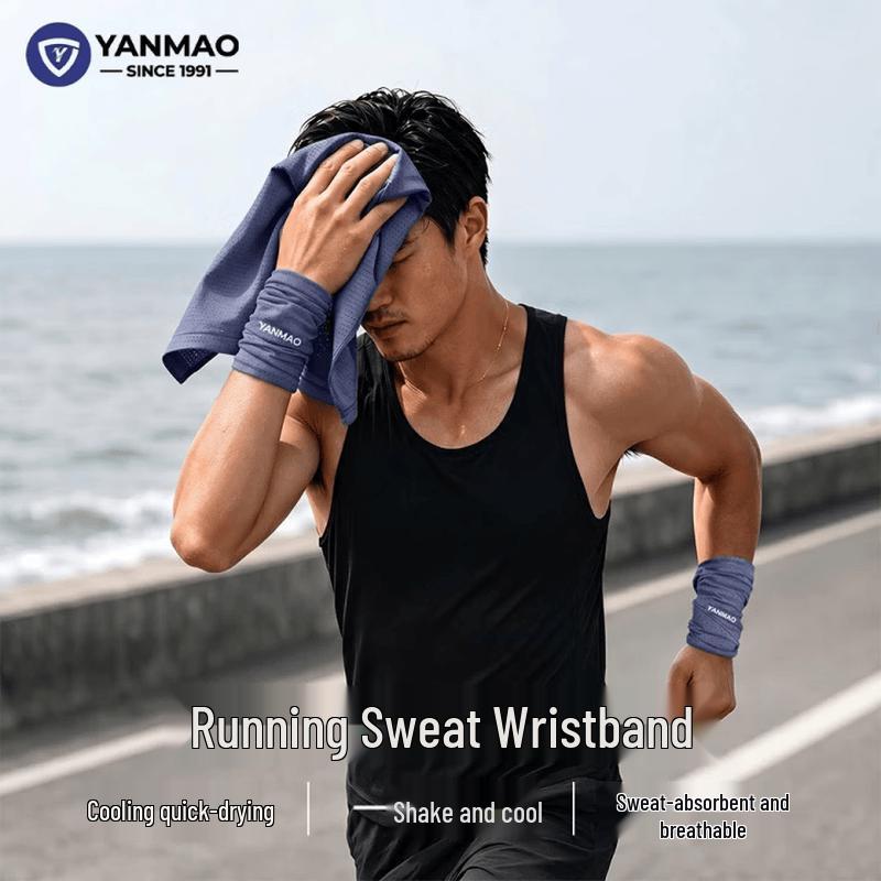 YANMAO Cooling Sweat-Wicking Sports Wristbands One Size