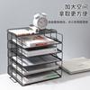 Creative Metal Desktop File Rack Storage Organizer Shelf