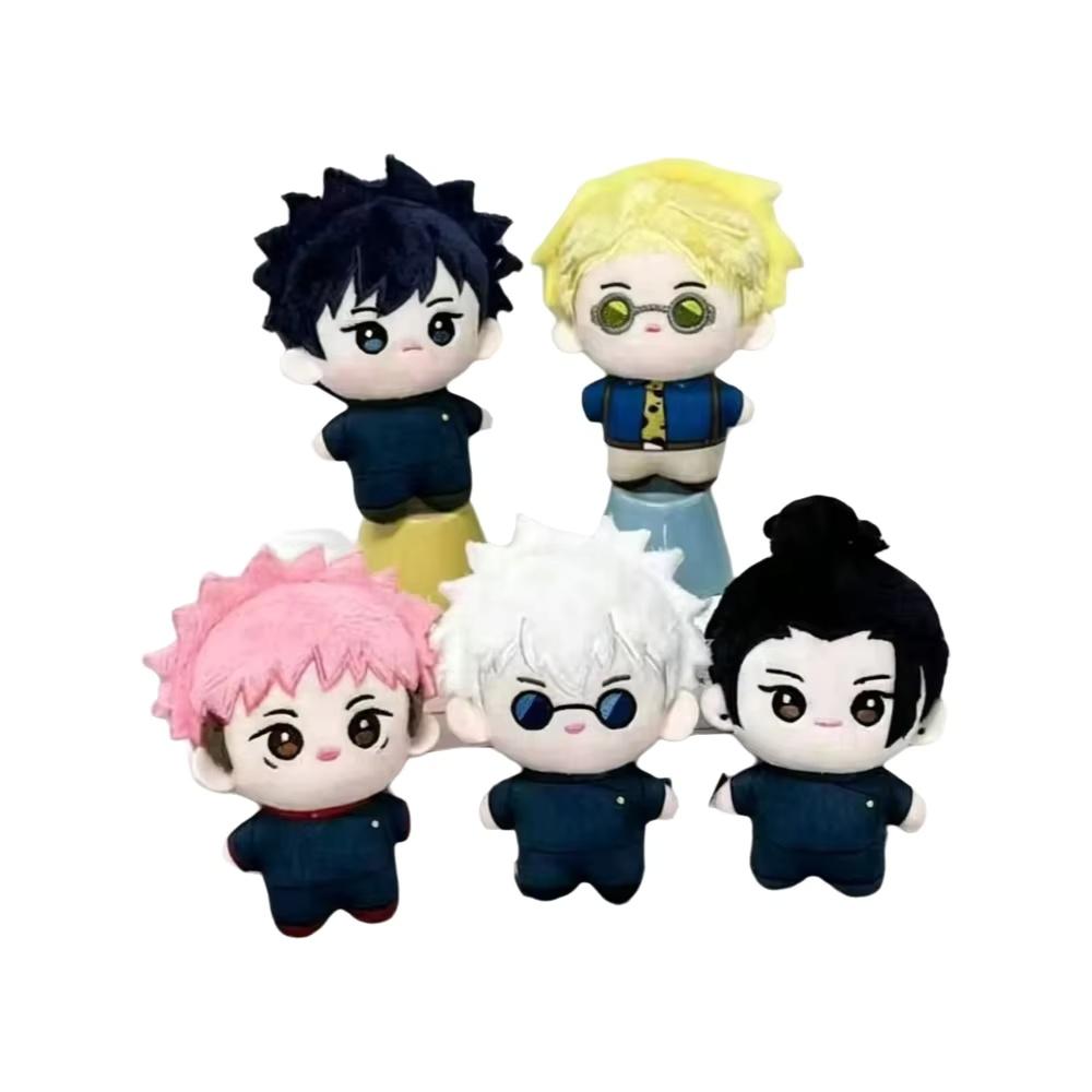 Kawaii 10cm Nanami Kento Plush Doll Pendants Mini Gojo Satoru Keychain Plush Toy Bag Fushiguro Megumi Stuffed Doll Birthday Gift