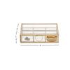 Elegant Gold Glass Jewelry Box Clear Organizer with Hinged Lid U-Shaped Handle Modern Design Durable Storage Home Decor