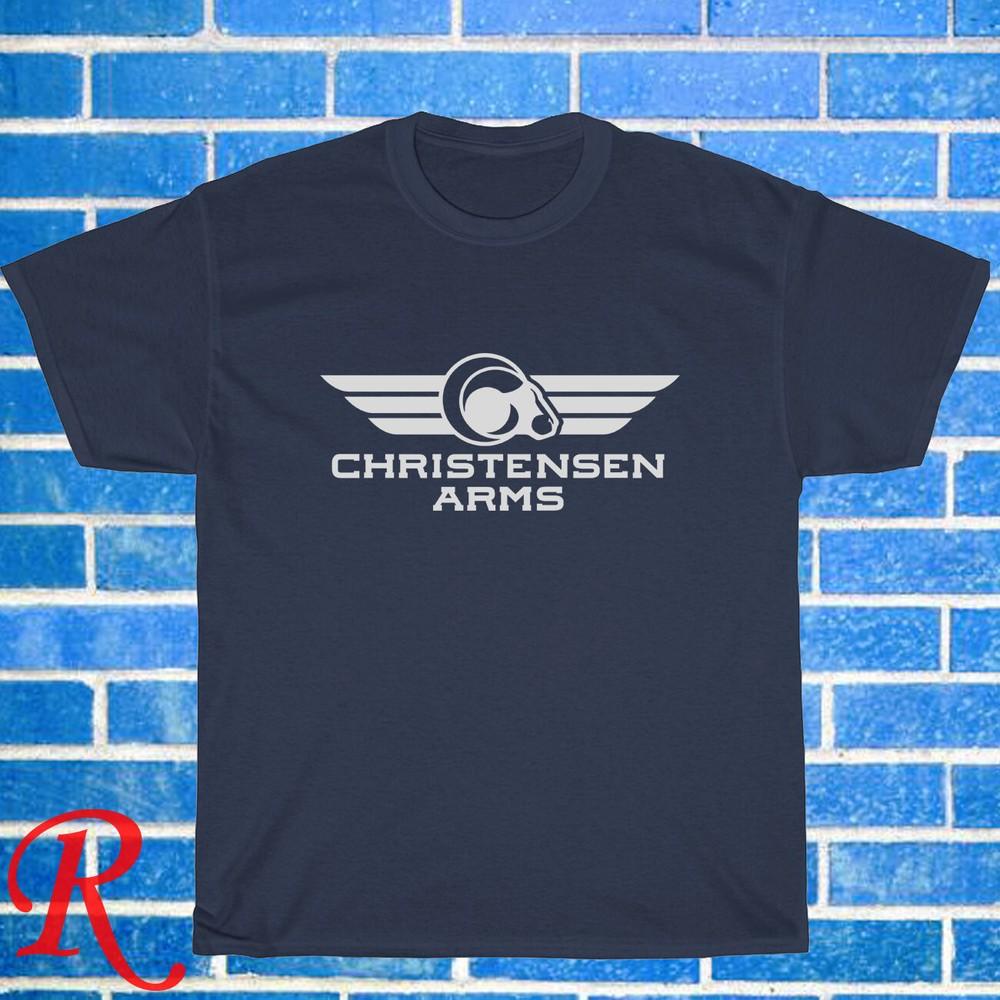 

New! Christensen Arms Logo Black Grey Navy White Size S-5XL Unisex T-Shirt 4XL
