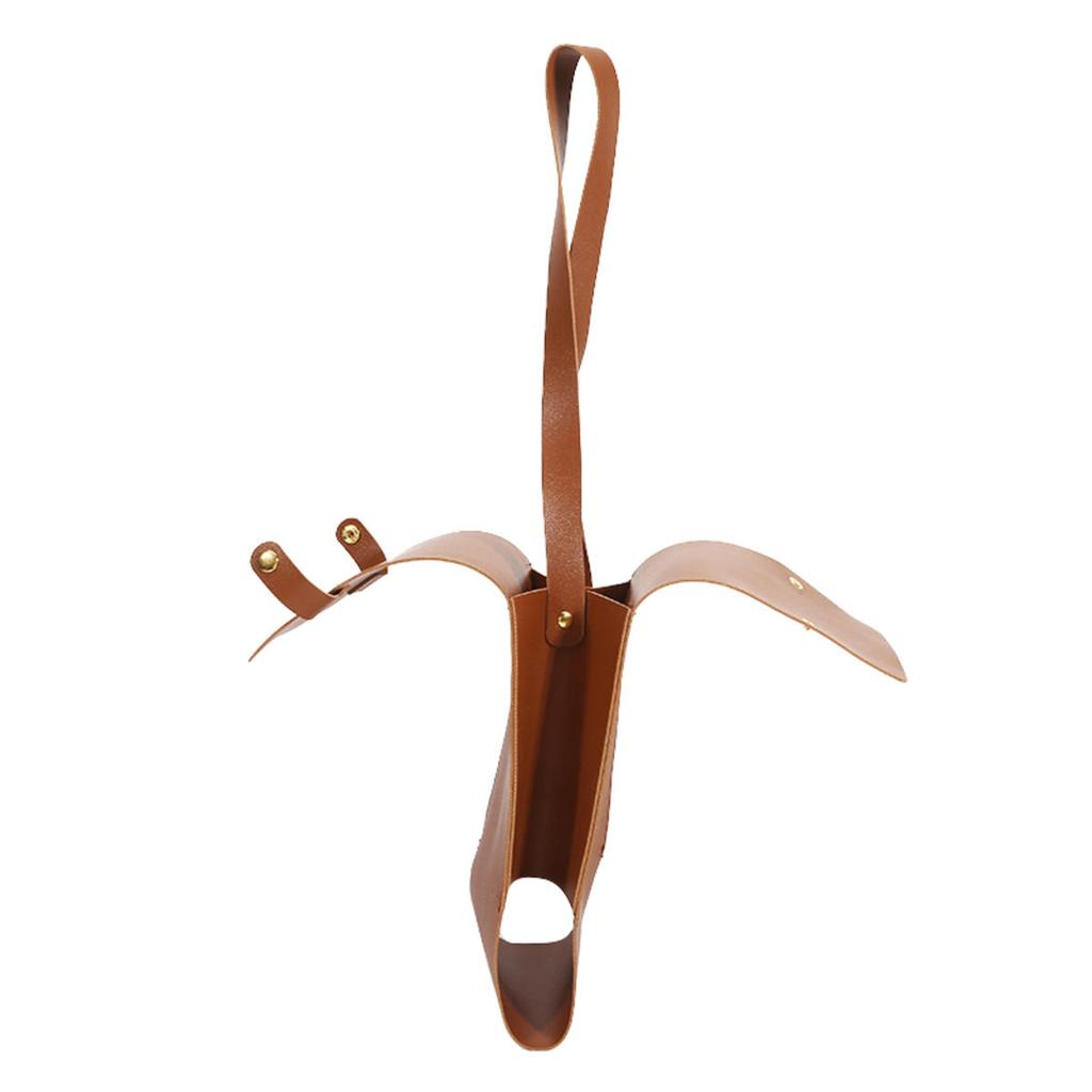 1Pc Wine Gift Bag Reusable PU Champagne Beer Tote Bags Carrier With Handle Liquor Bottle Carry-On Pouch Travel Wine Bag for Birthday Bridal Showers