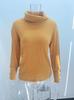 Felpa con cappuccio in maglia tinta unita a collo alto da donna Autunno/Inverno 2024