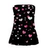 Tube Tops For Women,Cute Sexy Off Shoulder  Print Sleeveless T-Shirt
