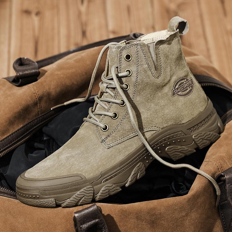 Ανδρικές Μπότες από Γνήσιο Δέρμα Μποτάκια Μποτάκια μέχρι τον Αστράγαλο