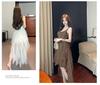 Elegant High-End White Mesh Princess Dress with Irregular Skirt for Special Occasions